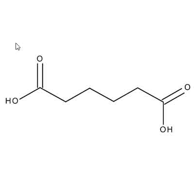 فرمول ساختاری آپیدیک اسید  adipic acid