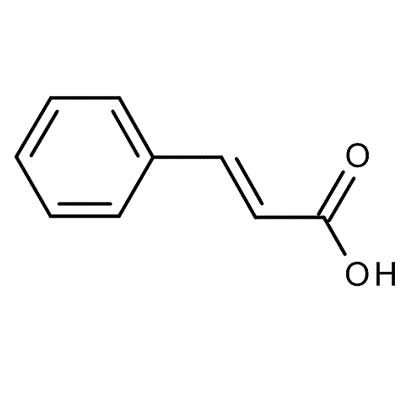فرمول ساختاری سینامیک اسید cinnamic acid
