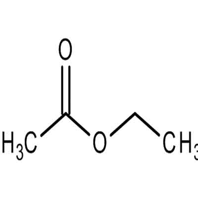 ساختار فرمولی اتیل استات ethyl acetate